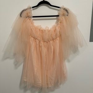 Short Pink Tulle Dress